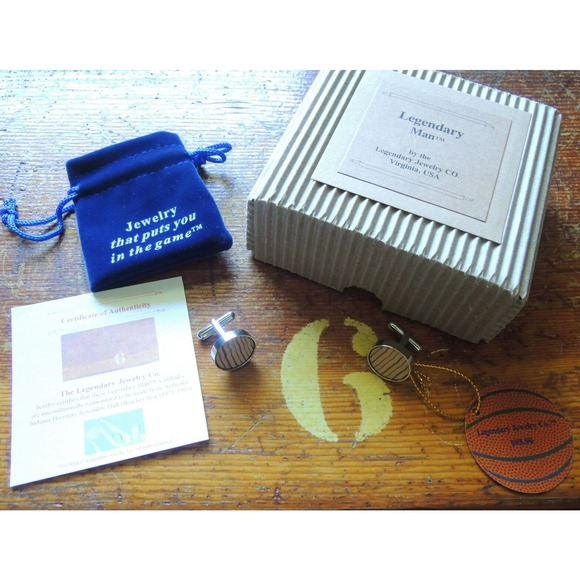 Hoosiers Indiana Assembly Hall bleacher seat cufflinks gift - Picture 3 of 7